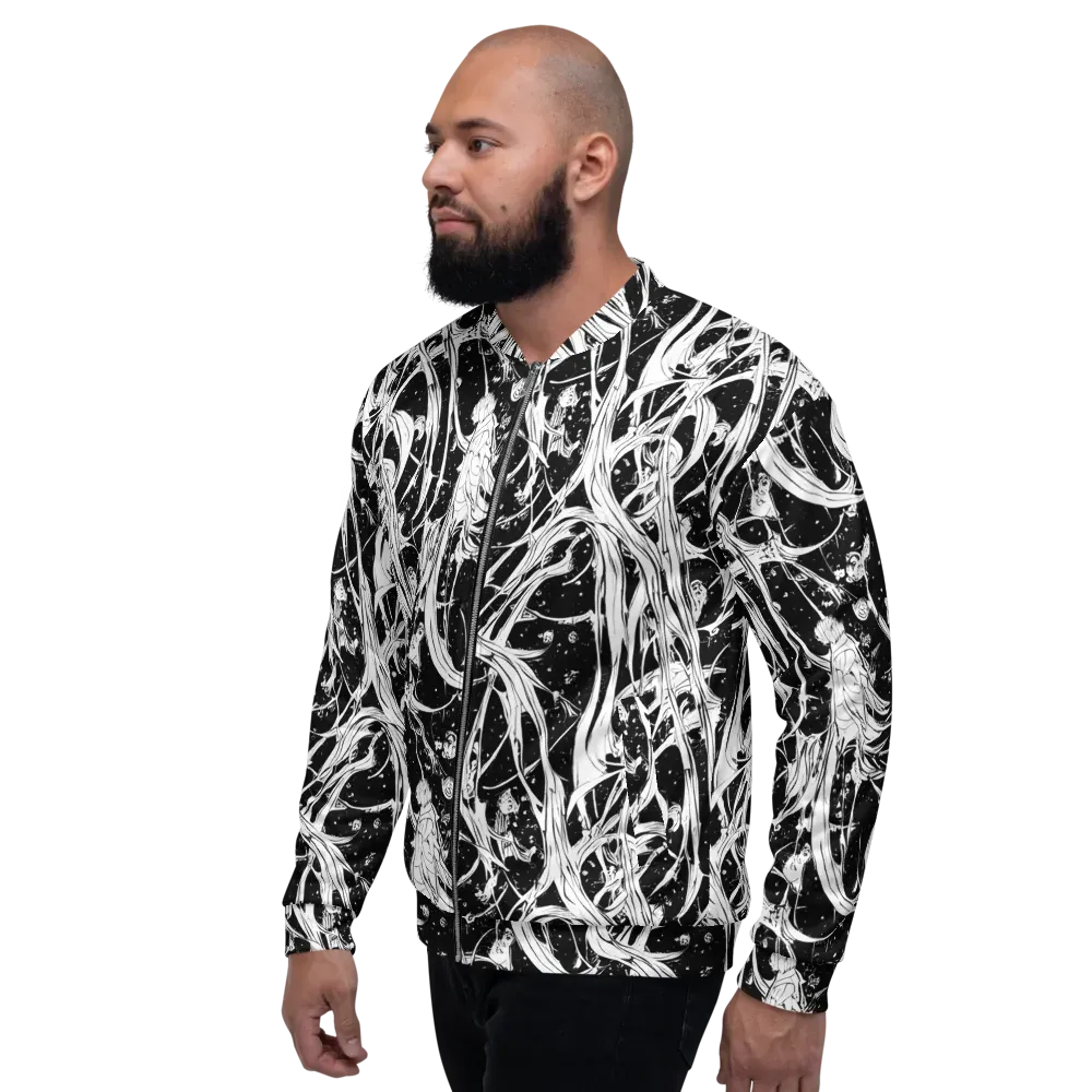 Nocturne Vines on Bomber Jacket — Left