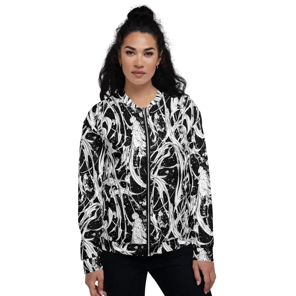Nocturne Vines on Bomber Jacket — Front