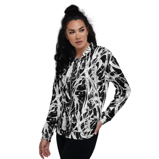 Nocturne Vines on a Bomber Jacket