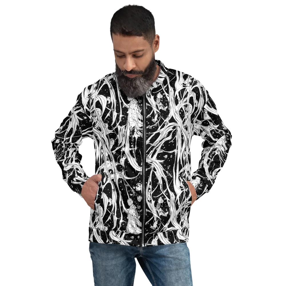 Nocturne Vines on Bomber Jacket — Front