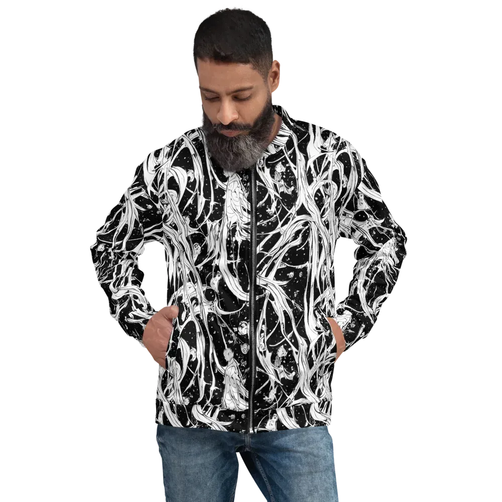 Nocturne Vines on Bomber Jacket — Front