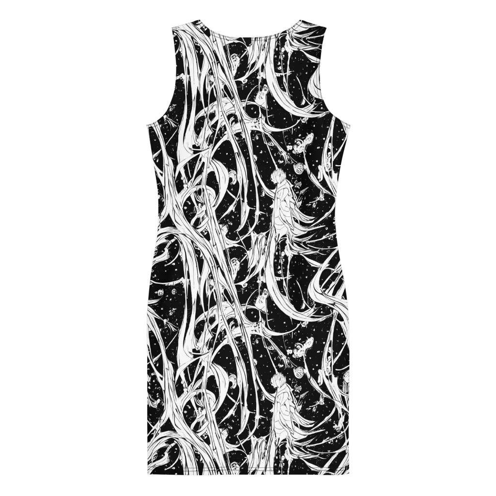 Nocturne Vines on Bodycon Dress — Back