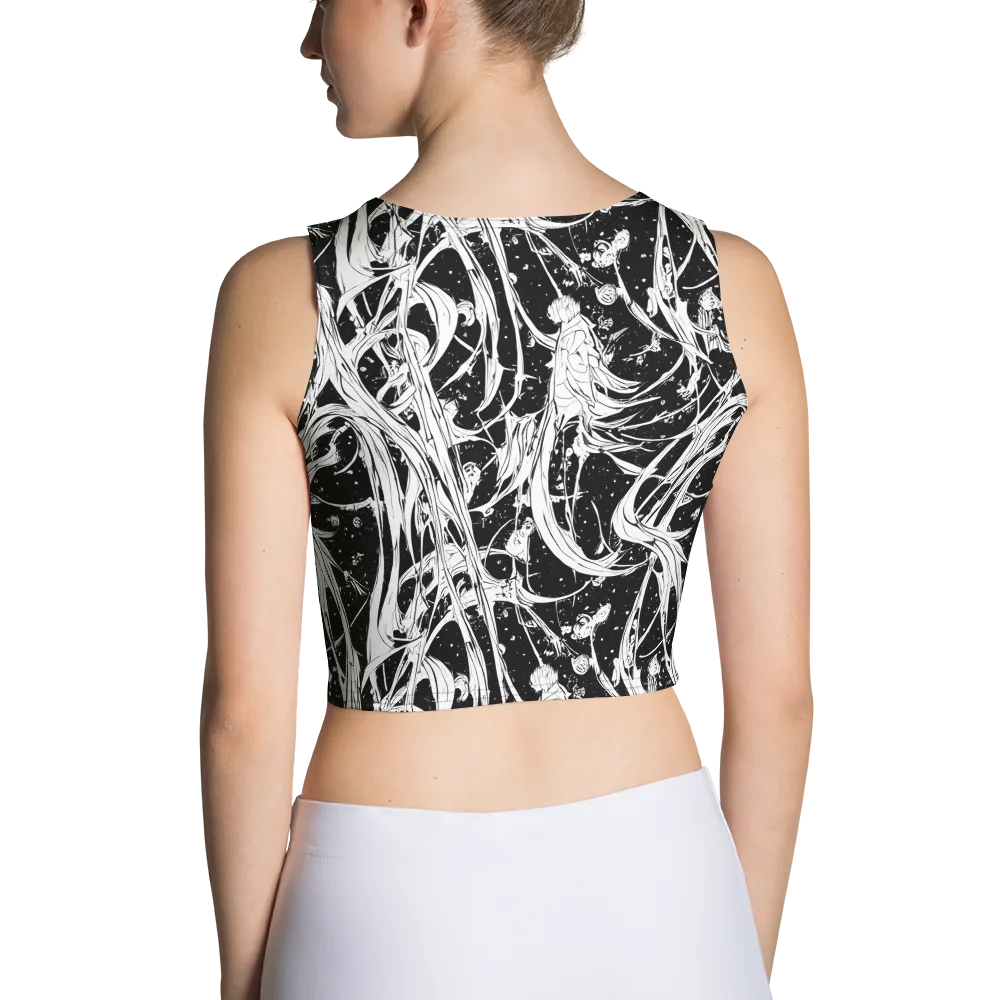 Nocturne Vines on Crop Top — Back