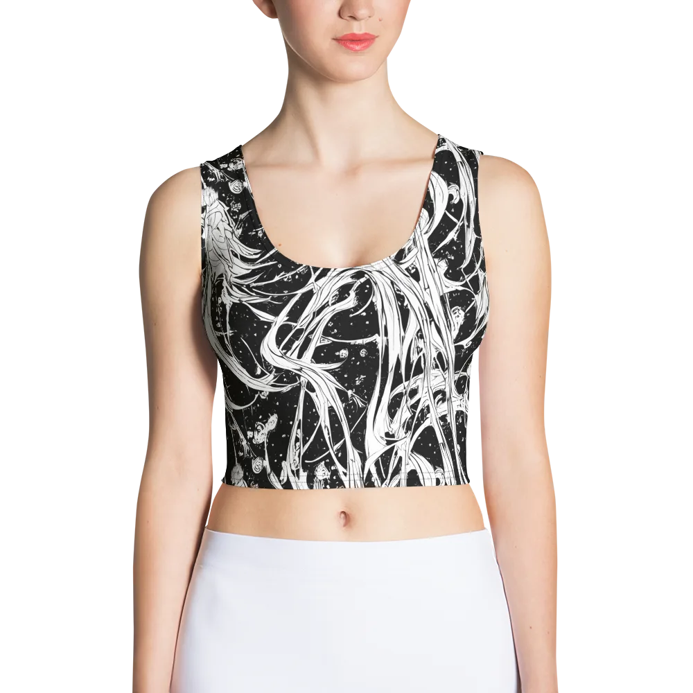 Nocturne Vines on Crop Top — Front