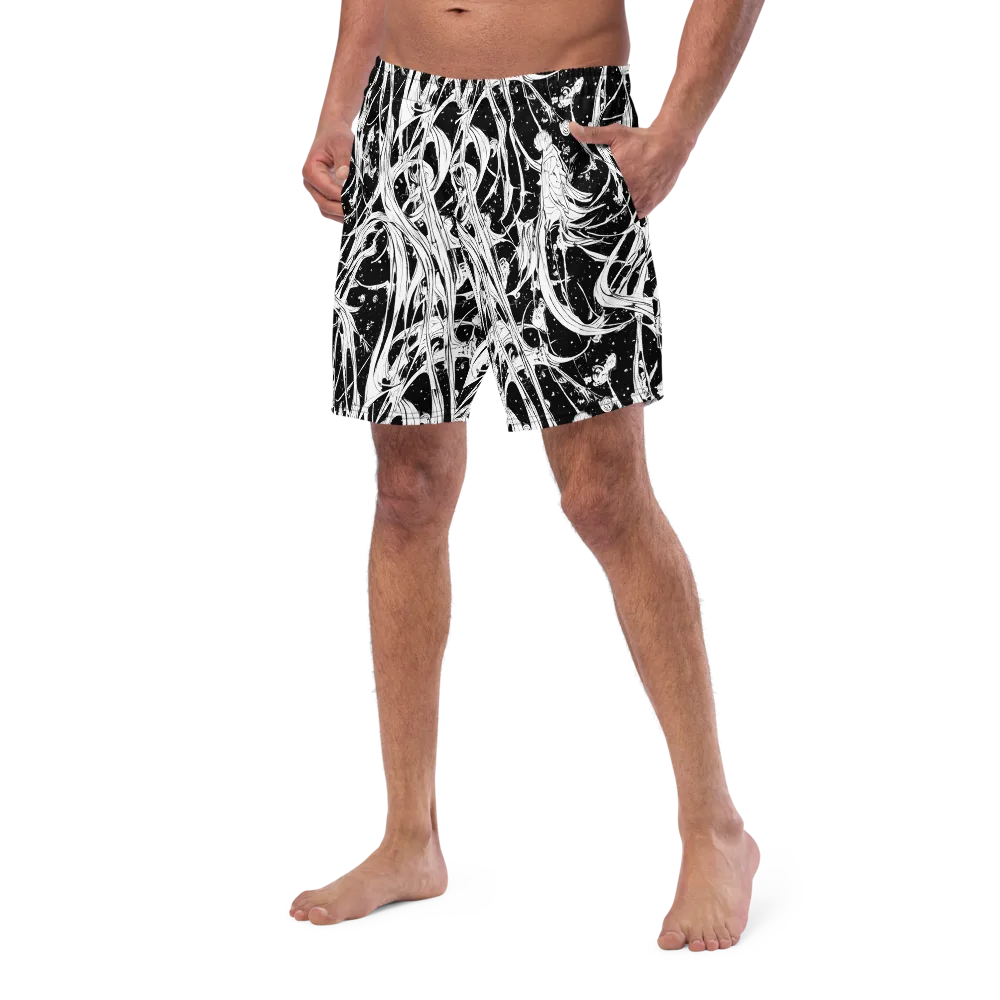 Nocturne Vines on Swim Trunks — Left Front
