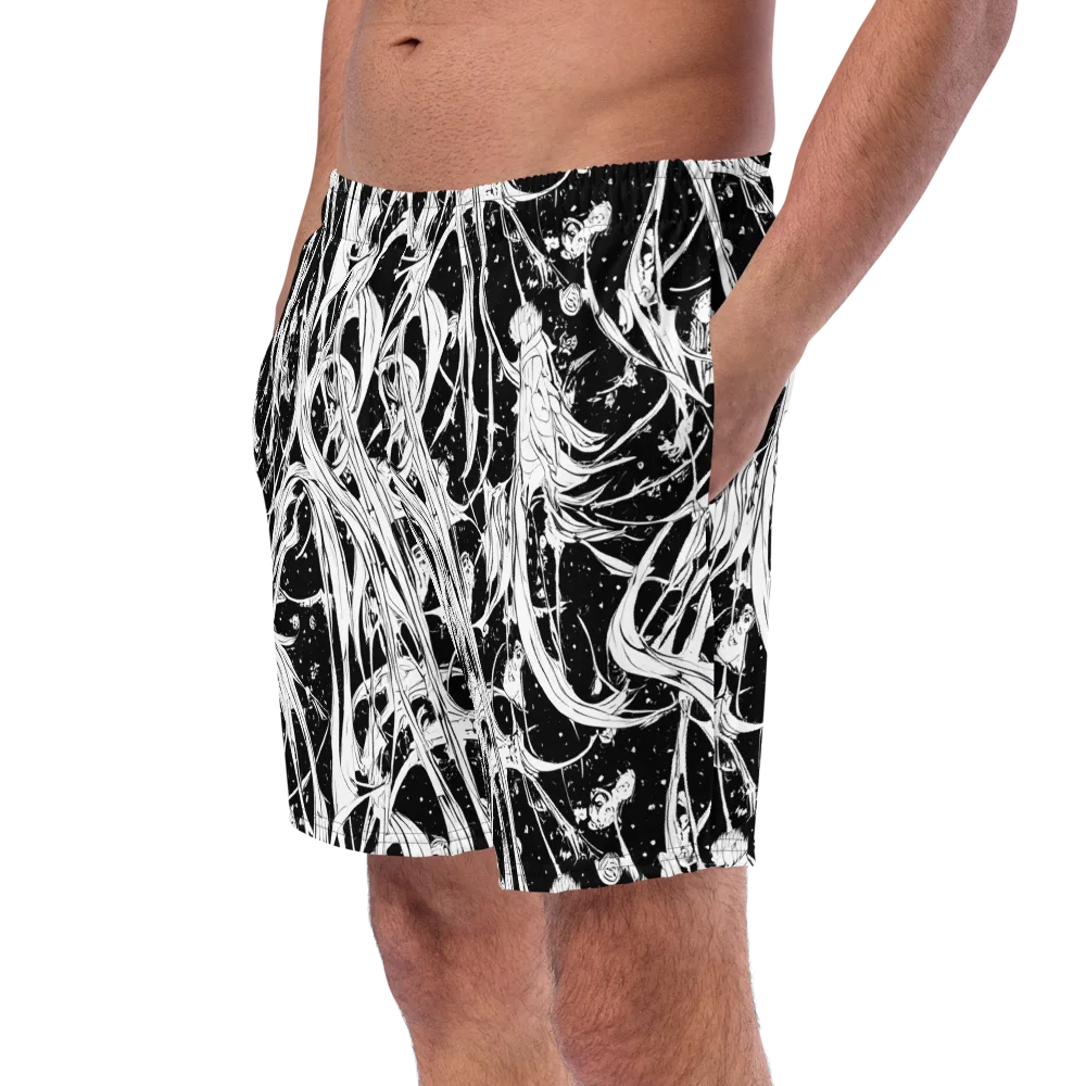 Nocturne Vines on Swim Trunks — Left Front
