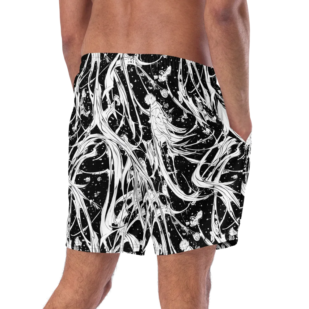 Nocturne Vines on Swim Trunks — Right Back