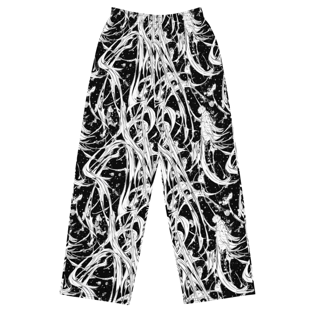 Nocturne Vines on Wide-Leg Pants — Front