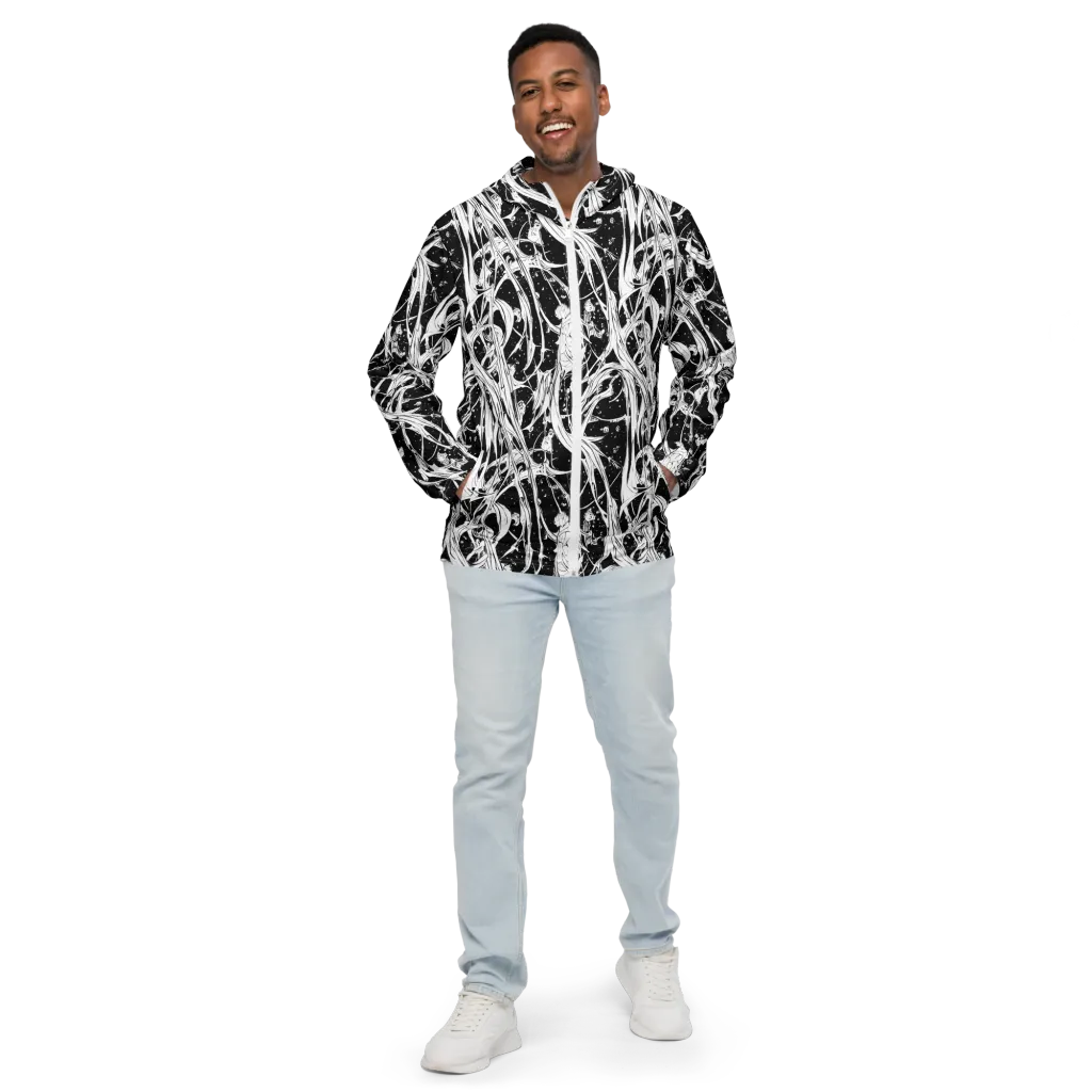 Nocturne Vines on Men's Windbreaker — Front