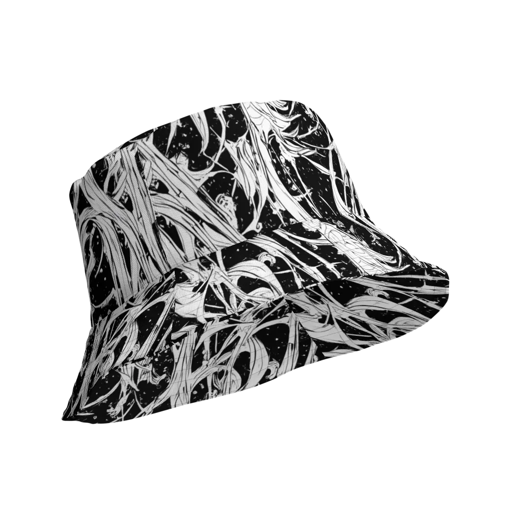 Nocturne Vines on Reversible Bucket Hat — Product details Outside