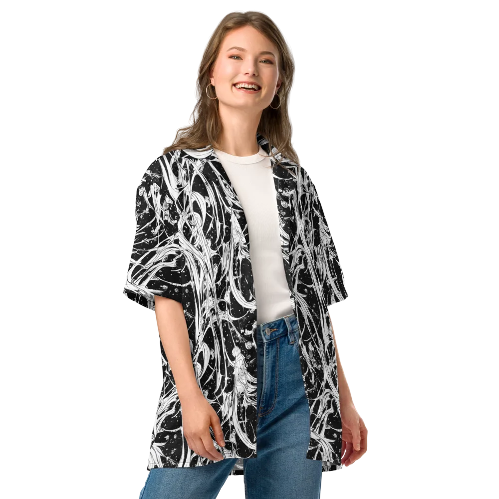 Nocturne Vines on Button Shirt — Front