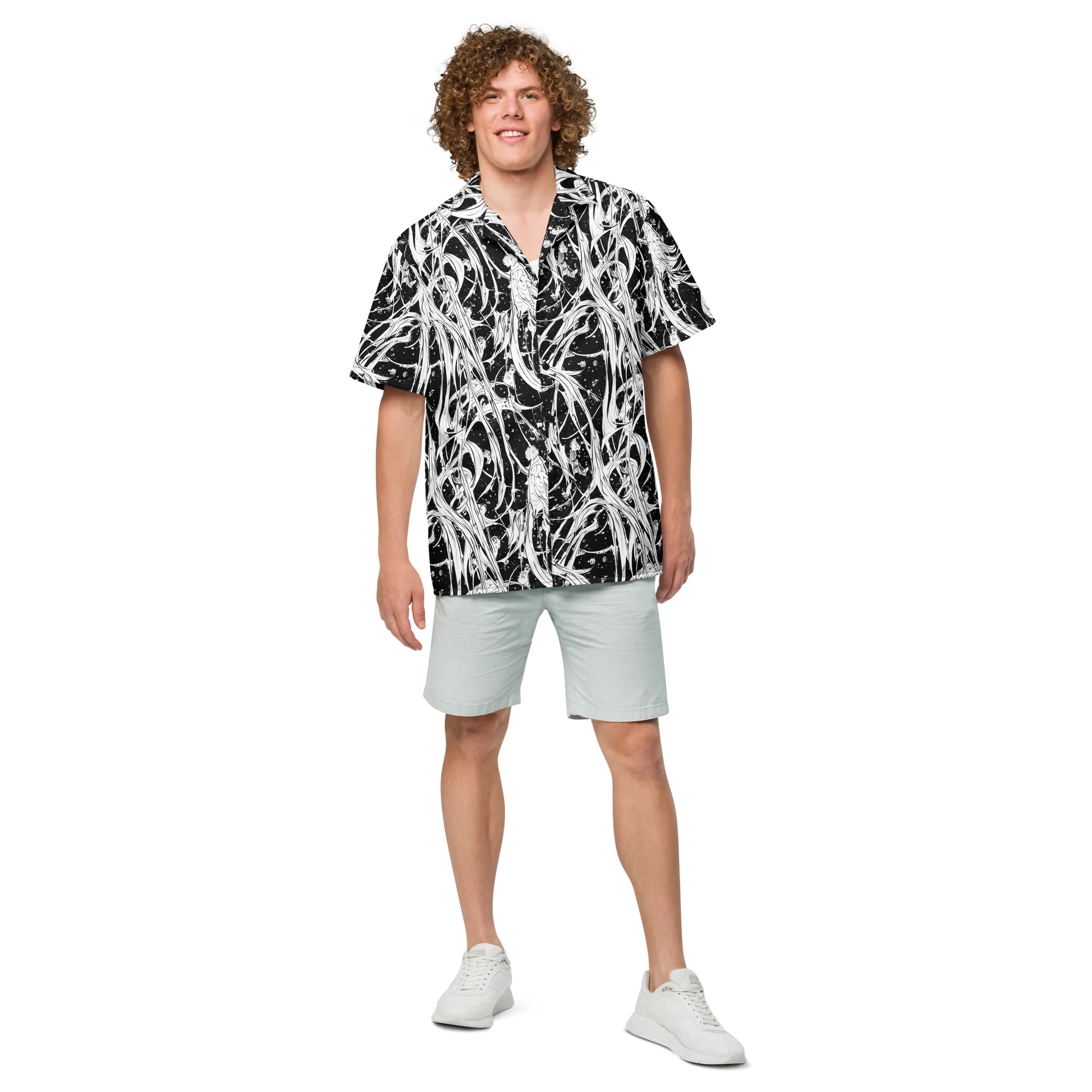 Nocturne Vines on Button Shirt — Front
