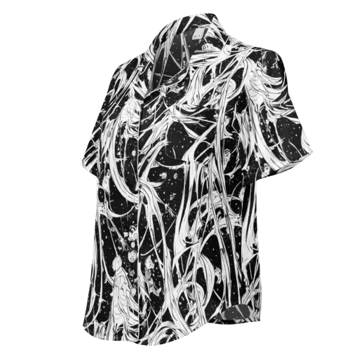 Nocturne Vines on a Women's Short Sleeve Pajama Top