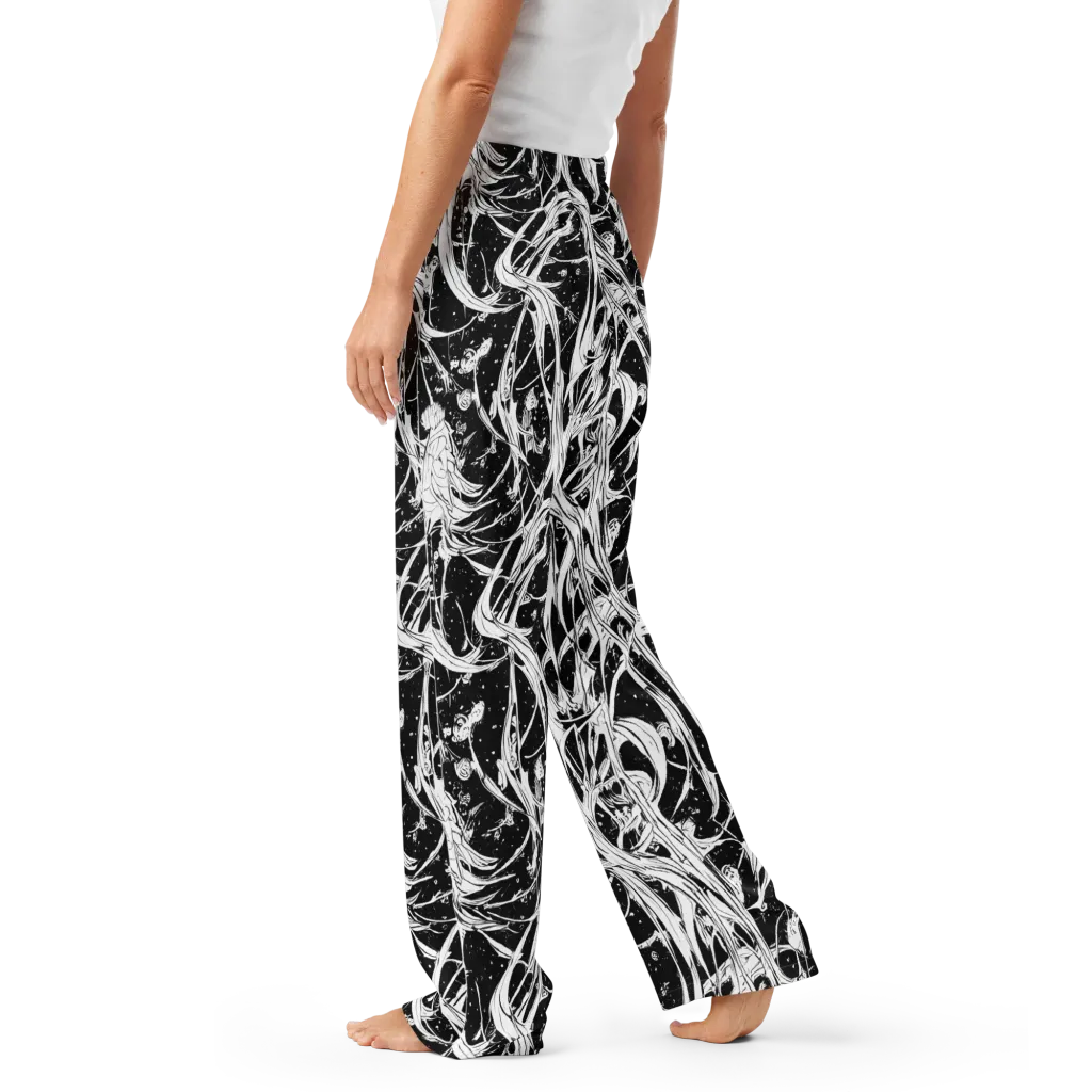 Nocturne Vines on Women's Pajama Pants — Left
