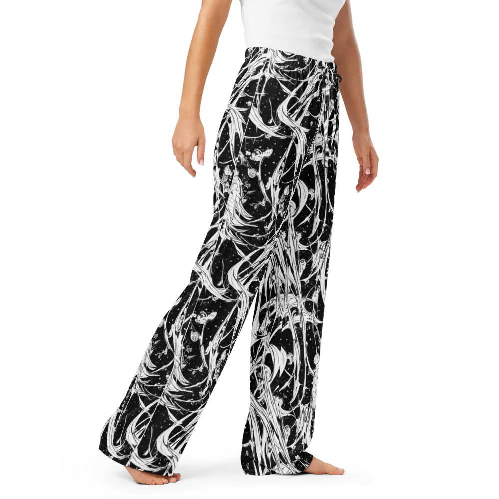 Nocturne Vines on Women's Pajama Pants — Right Front