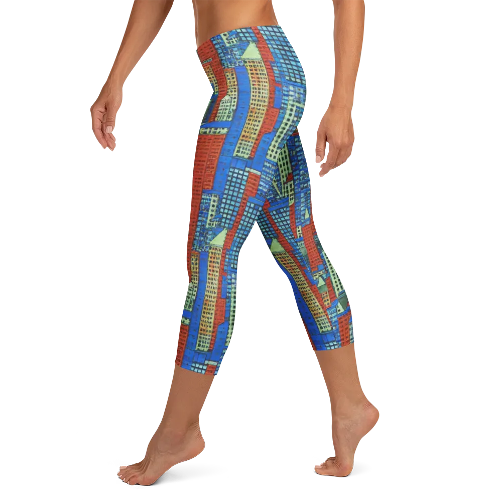 Vermilion Heights on Capri Leggings — Left