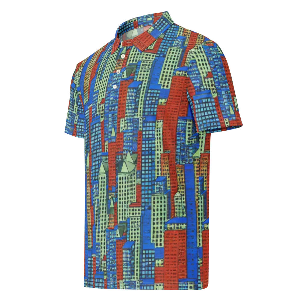 Vermilion Heights on Men's Slim Fit Polo Shirt — Left Front