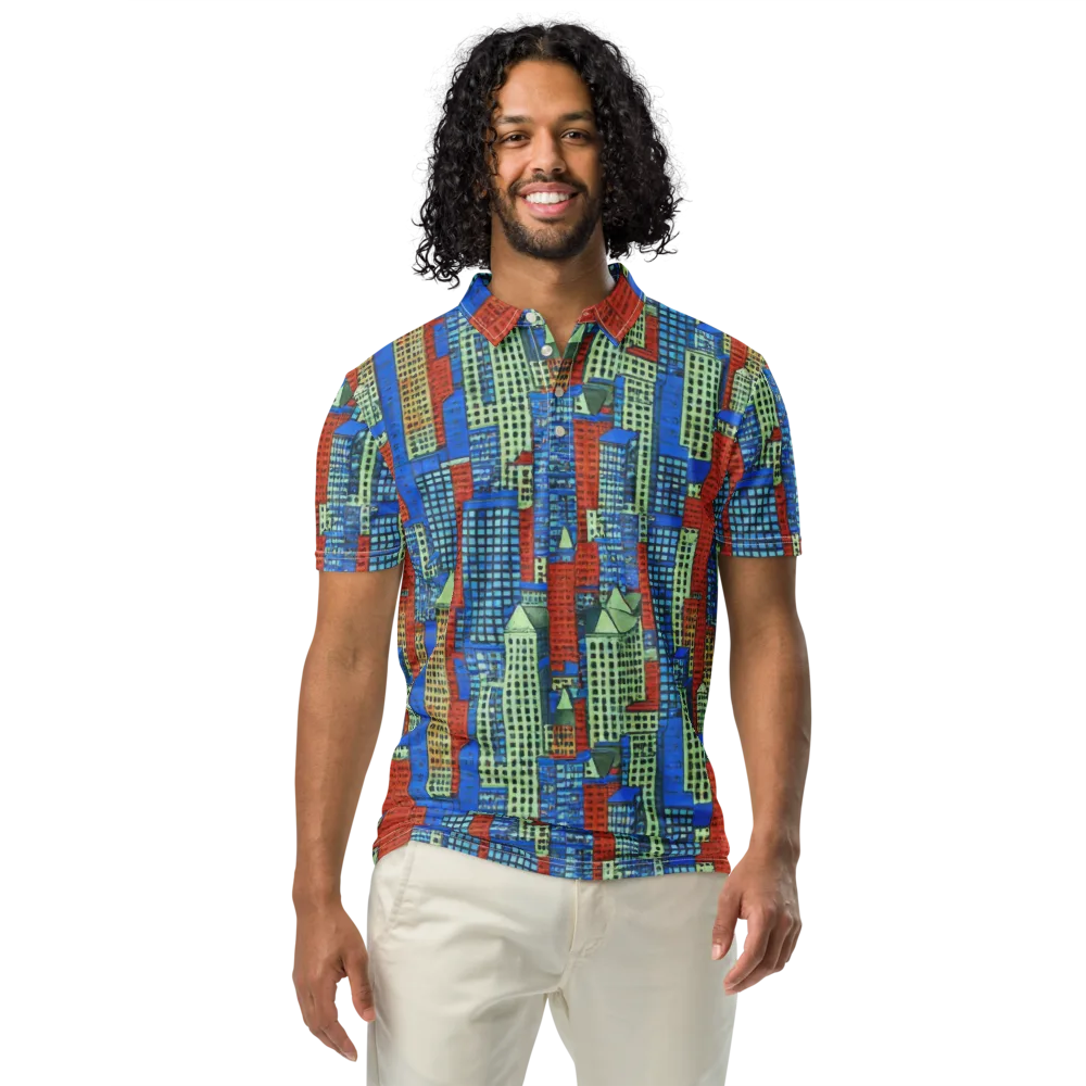 Vermilion Heights on Men's Slim Fit Polo Shirt — Front
