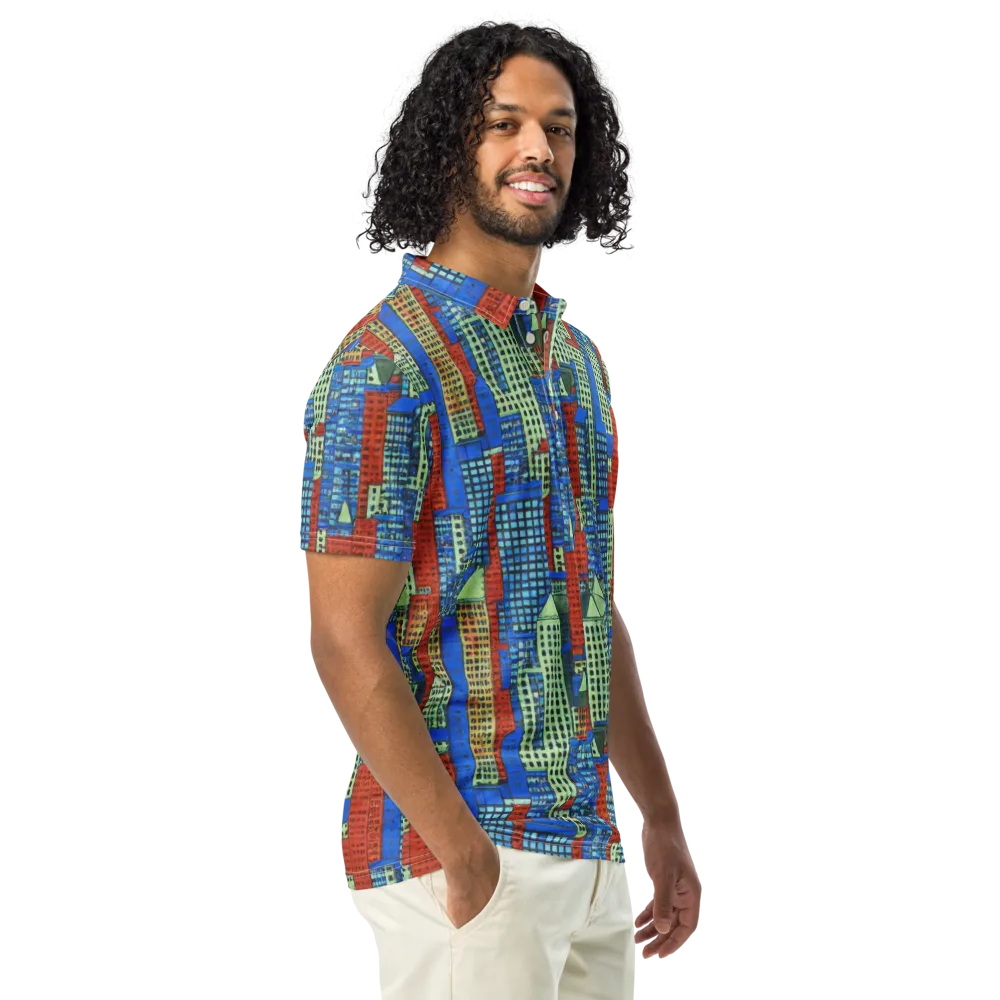 Vermilion Heights on Men's Slim Fit Polo Shirt — Right Front