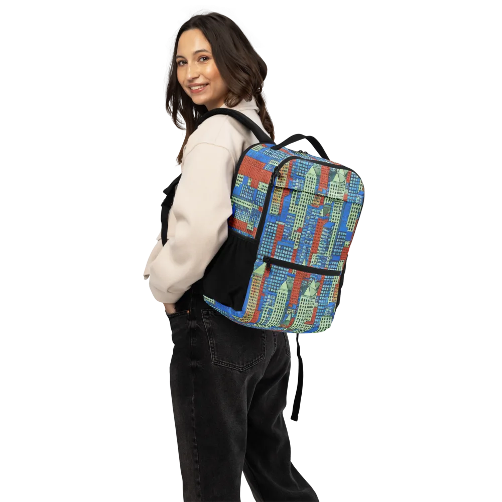 Vermilion Heights on Utility Backpack — Back