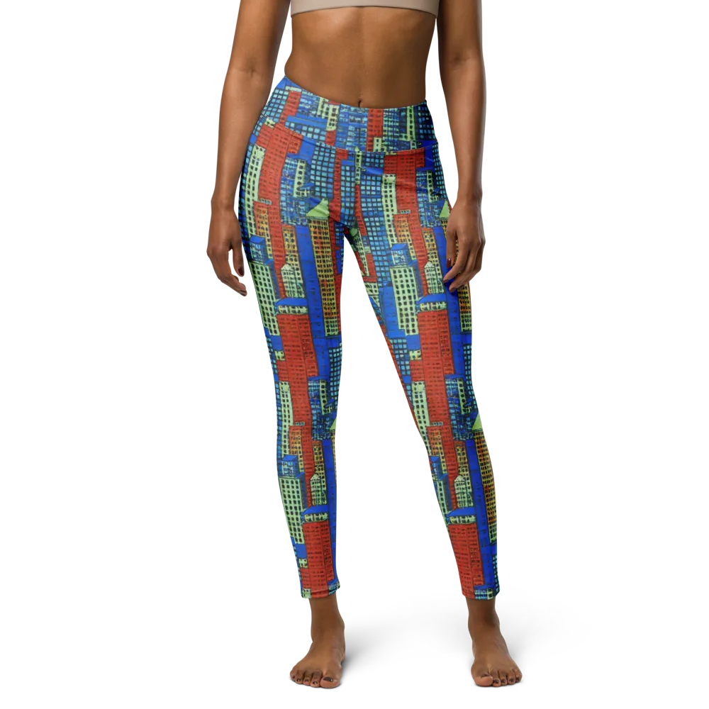 Vermilion Heights on Yoga Leggings — Front