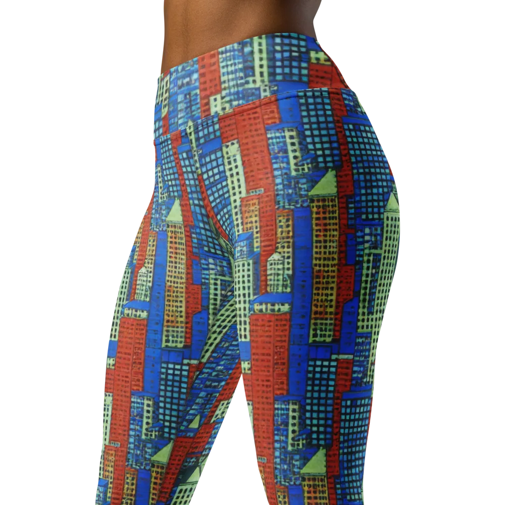 Vermilion Heights on Yoga Leggings — Left Front