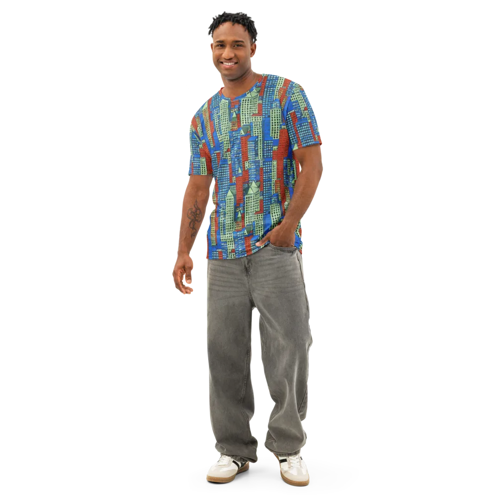 Vermilion Heights on Men's Cotton Crew Neck T-Shirt — Front