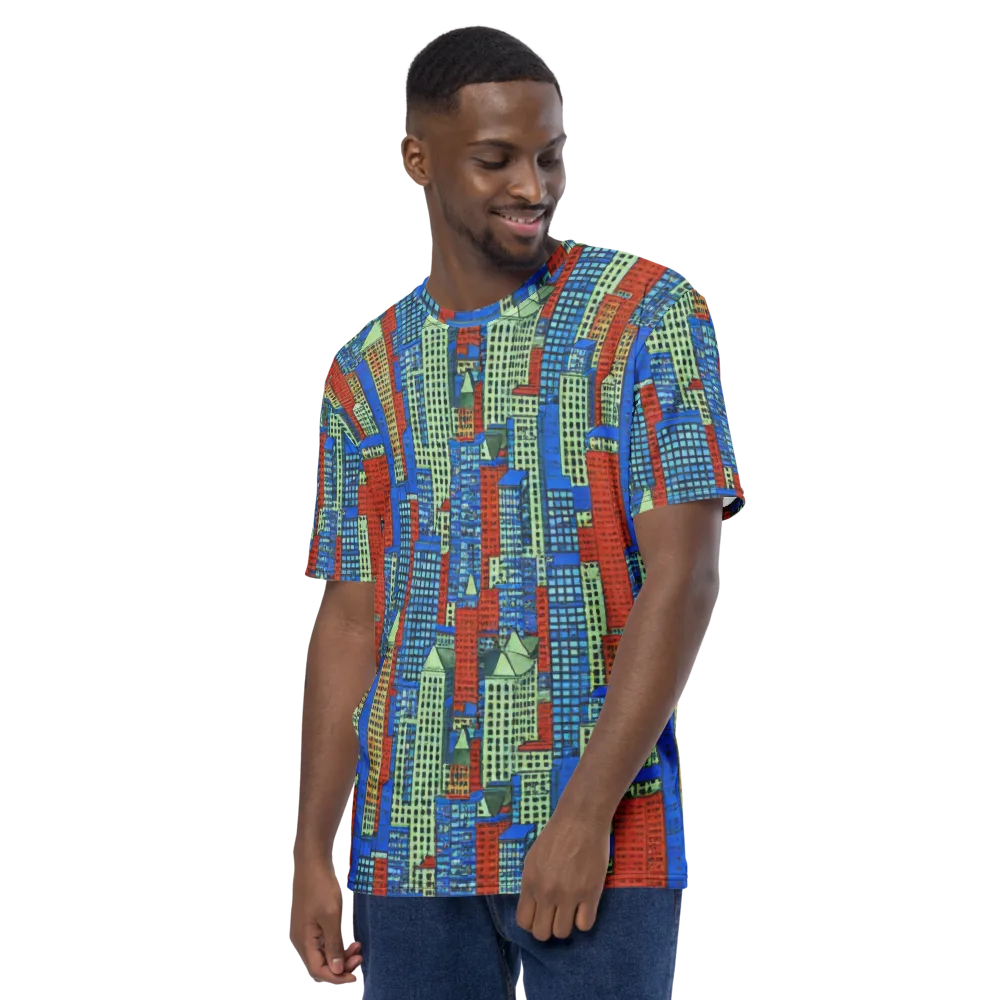 Vermilion Heights on Men's Crew Neck T-Shirt — Left