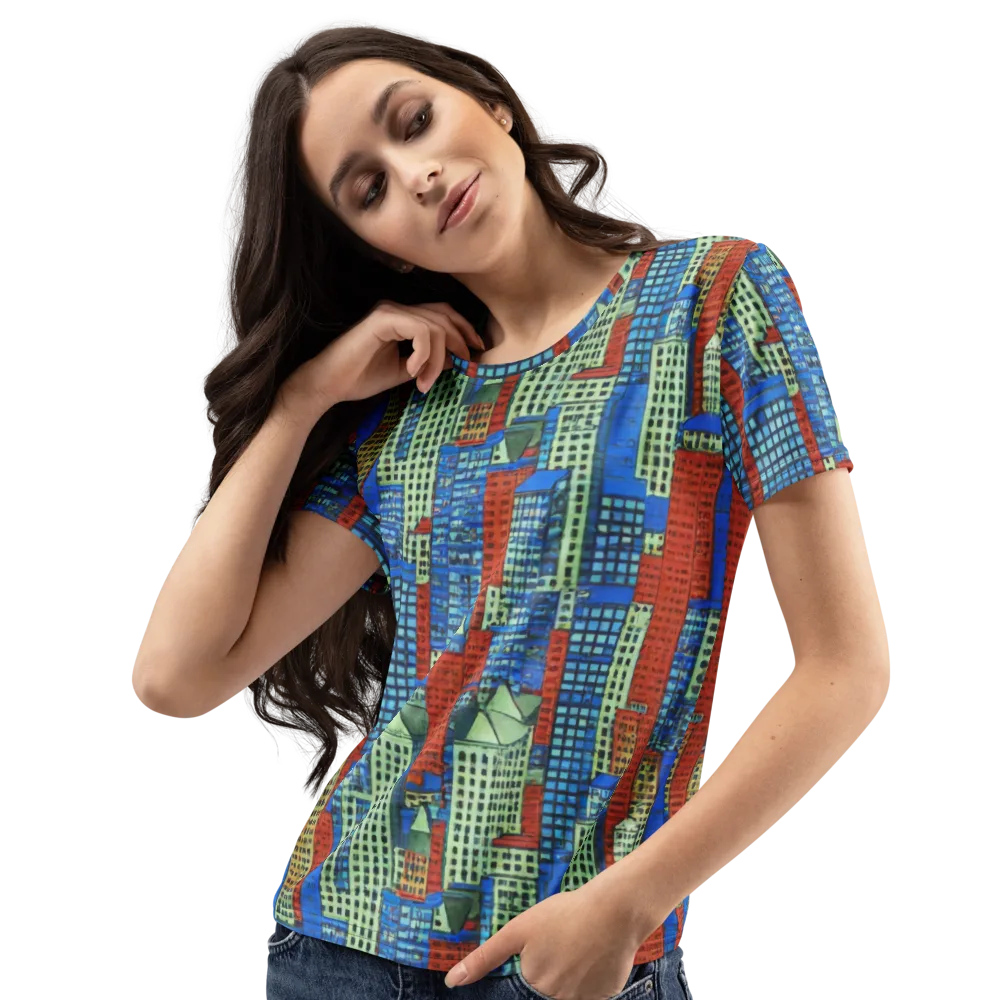 Vermilion Heights on Women's Crew Neck T-Shirt — Left Front