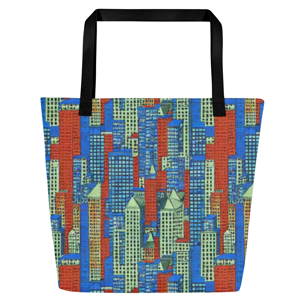 Vermilion Heights on Large Tote Bag W/ Pocket — Front
