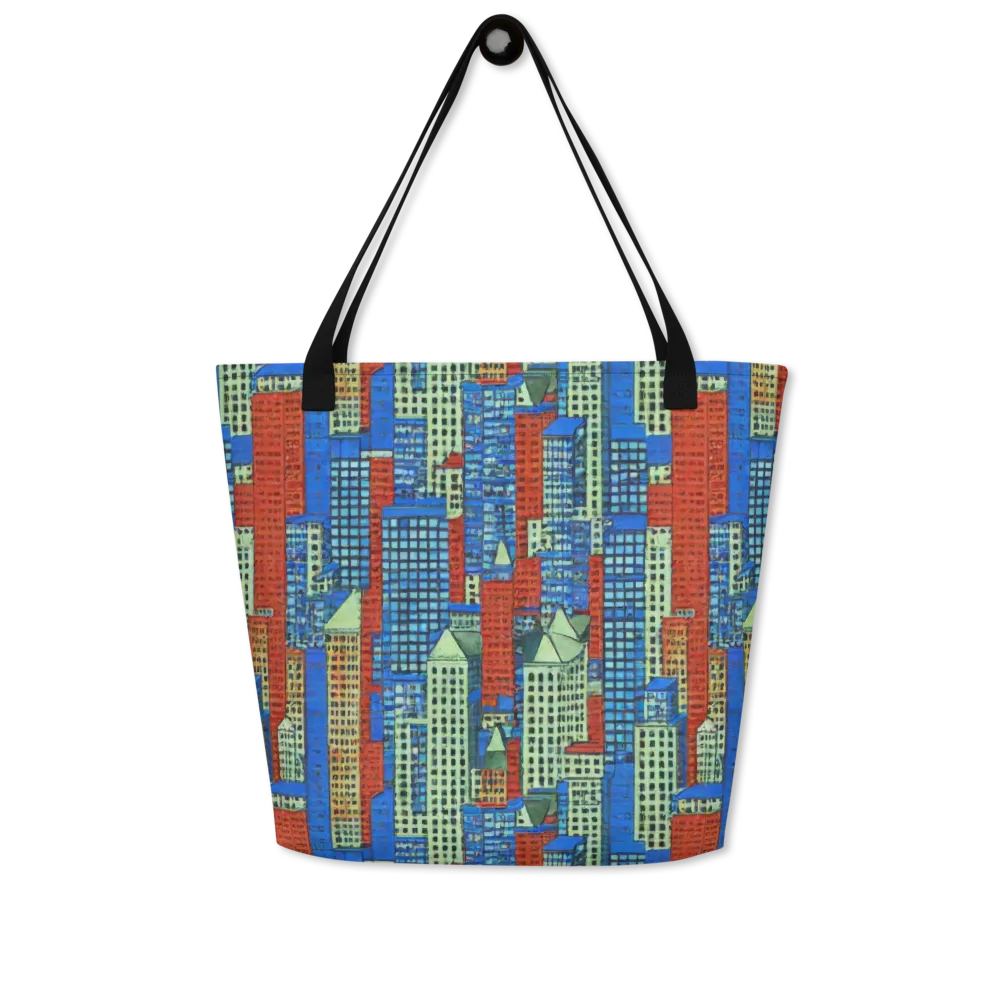 Vermilion Heights on Large Tote Bag W/ Pocket — Front