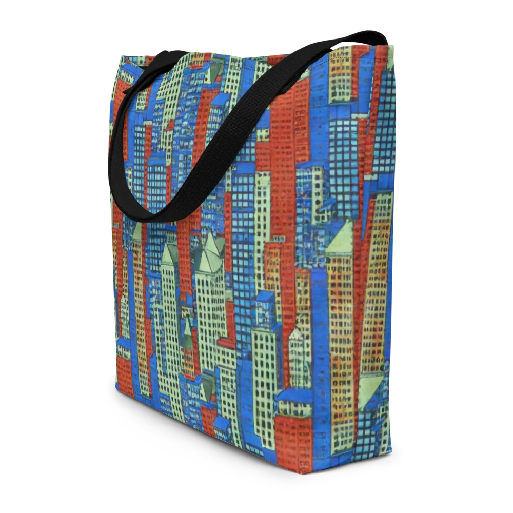 Vermilion Heights on Large Tote Bag W/ Pocket — Front