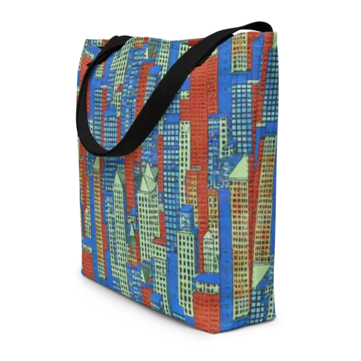 Vermilion Heights on a Large Tote Bag W/ Pocket