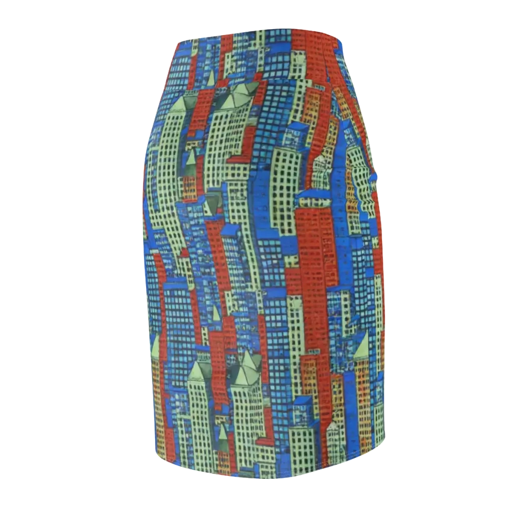 Vermilion Heights on Pencil Skirt — Back Side