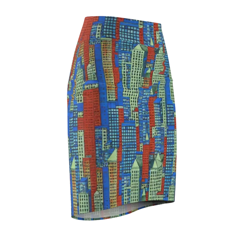 Vermilion Heights on Pencil Skirt — Front Side