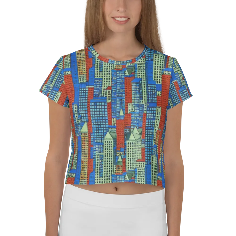 Vermilion Heights on Crop Tee — Front