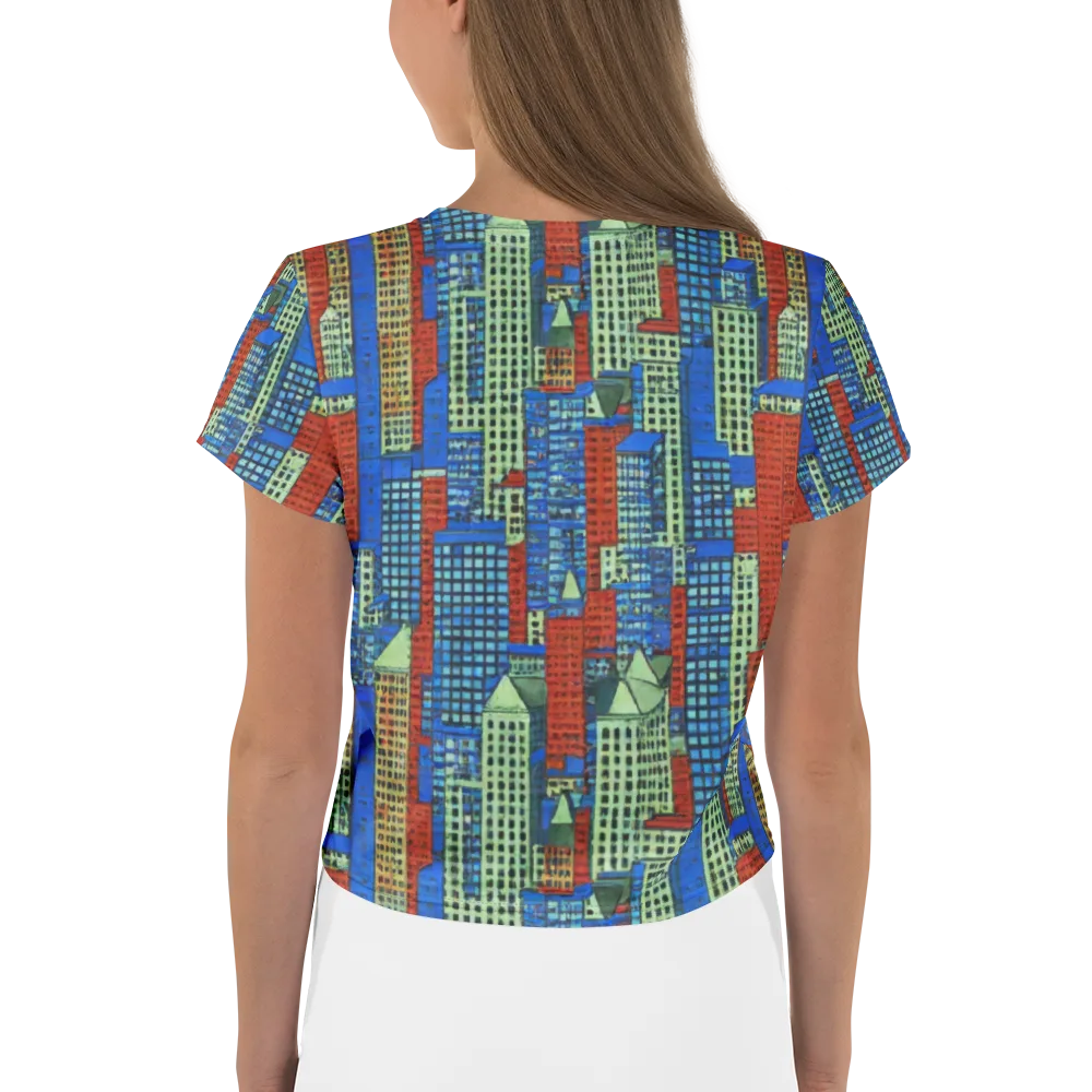 Vermilion Heights on Crop Tee — Back