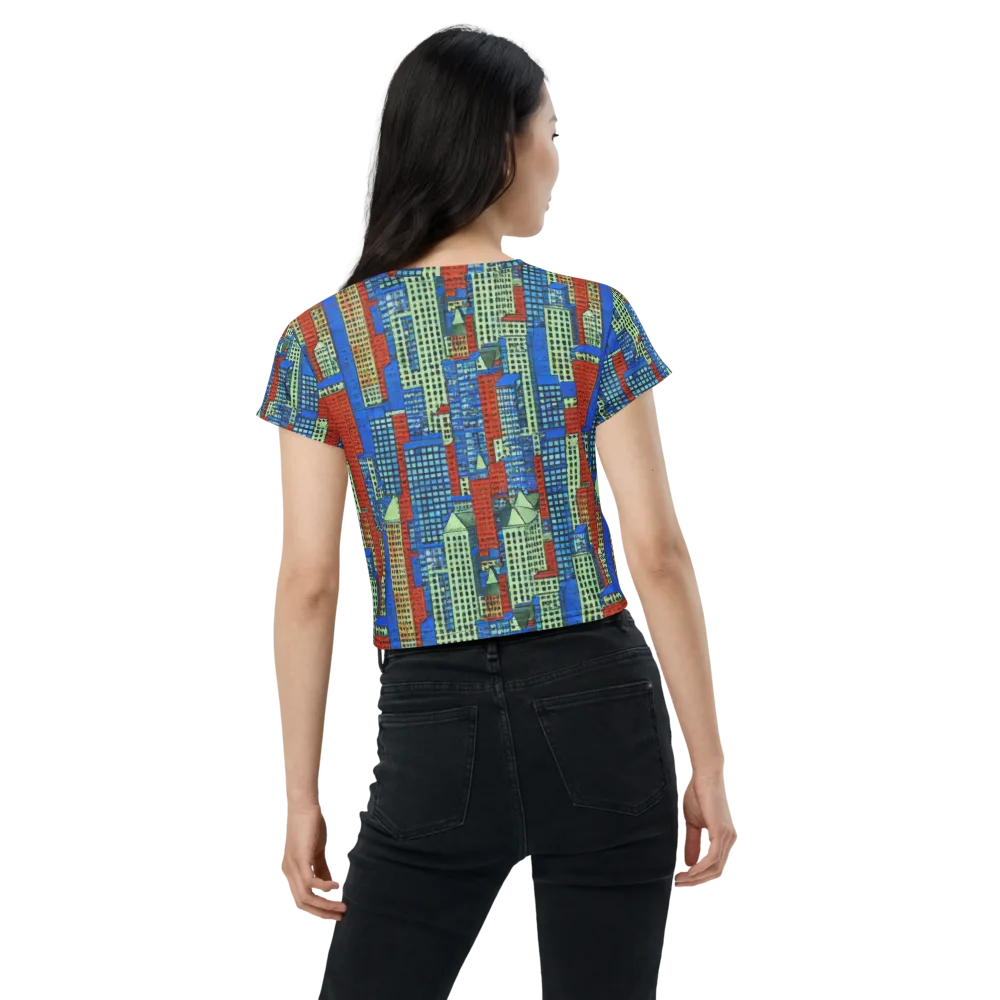 Vermilion Heights on Crop Tee — Back