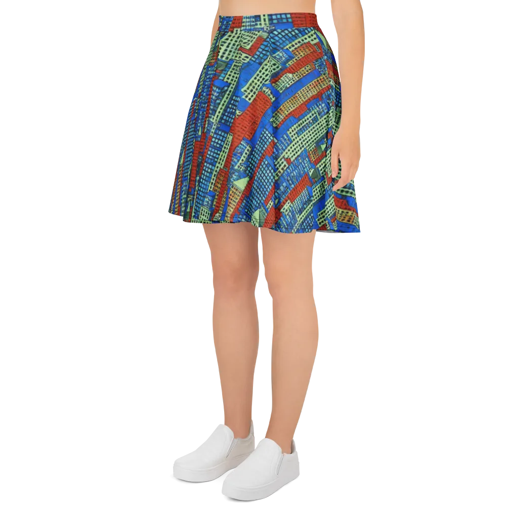 Vermilion Heights on Skater Skirt — Left