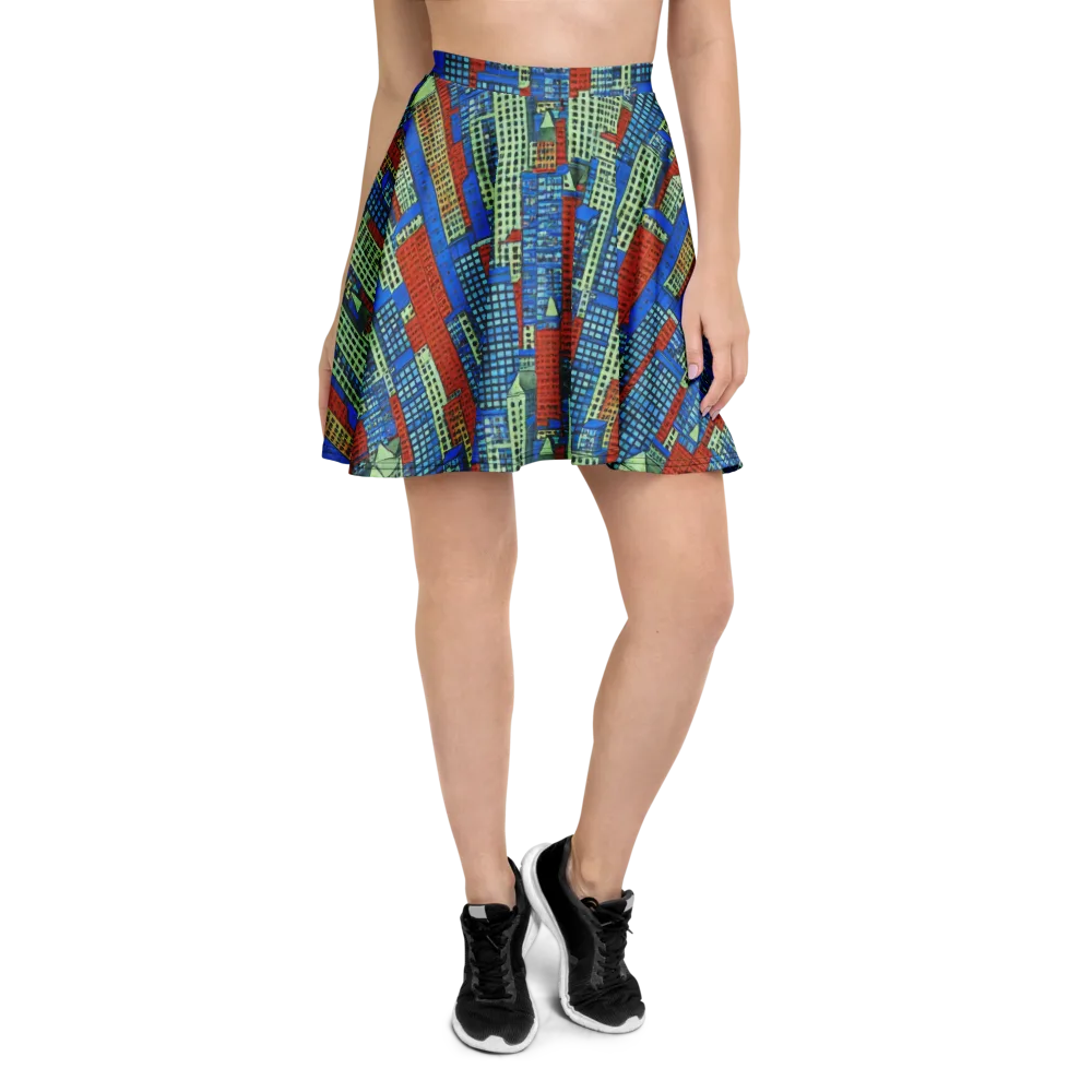 Vermilion Heights on Skater Skirt — Front