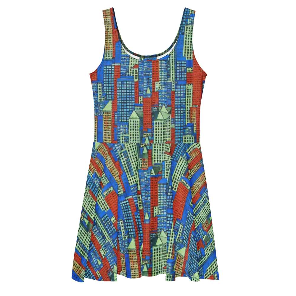 Vermilion Heights on Skater Dress — Front