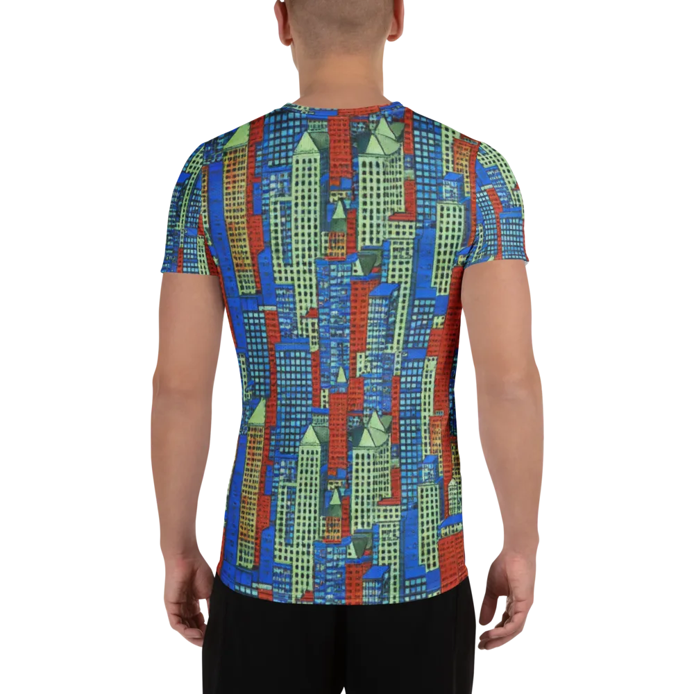 Vermilion Heights on Men's Athletic T-Shirt — Back