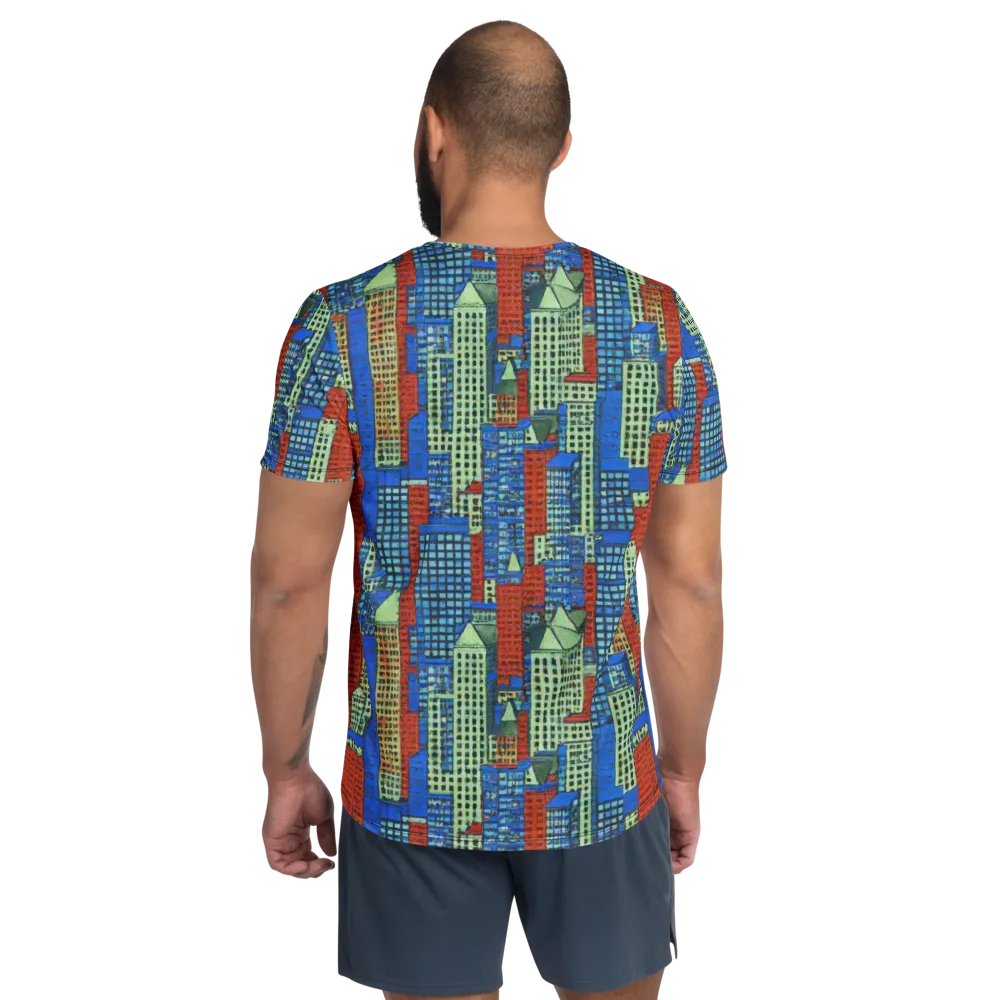Vermilion Heights on Men's Athletic T-Shirt — Back