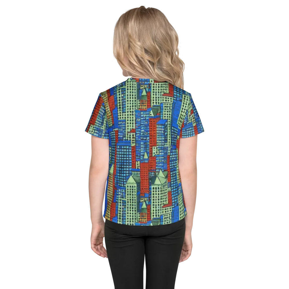 Vermilion Heights on Kids Crew Neck T-Shirt — Back