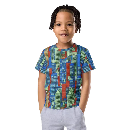 Vermilion Heights on a Kids Crew Neck T-Shirt
