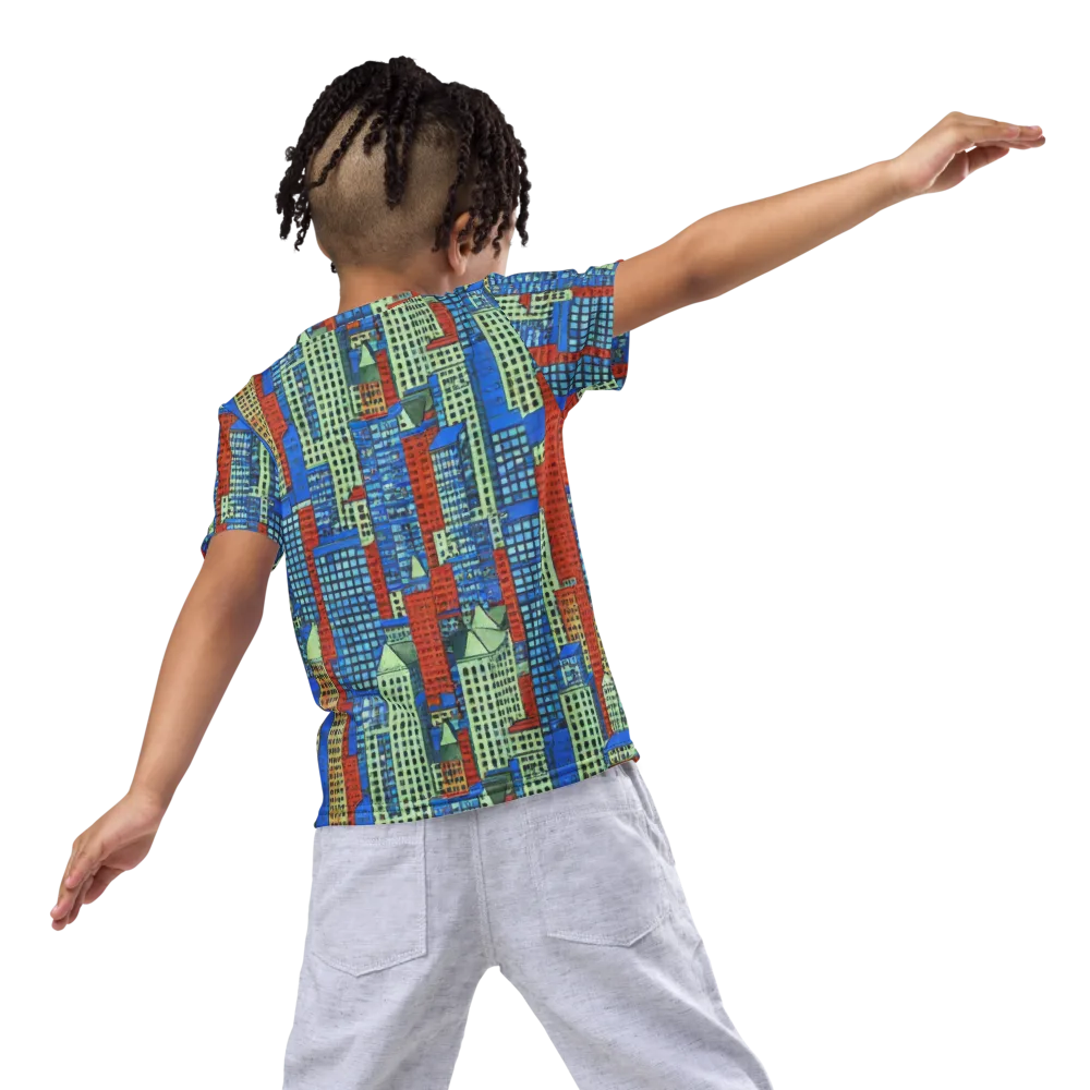 Vermilion Heights on Kids Crew Neck T-Shirt — Back