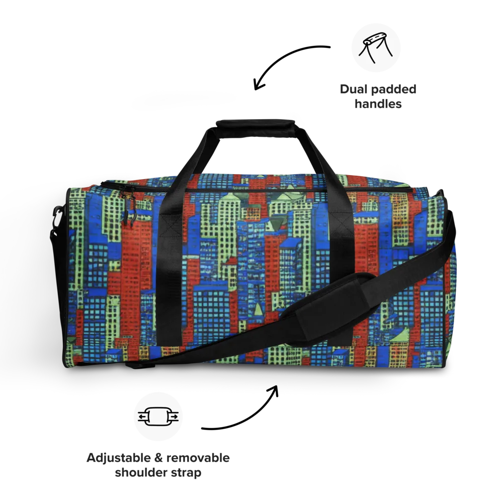 Vermilion Heights on Duffle Bag — Front
