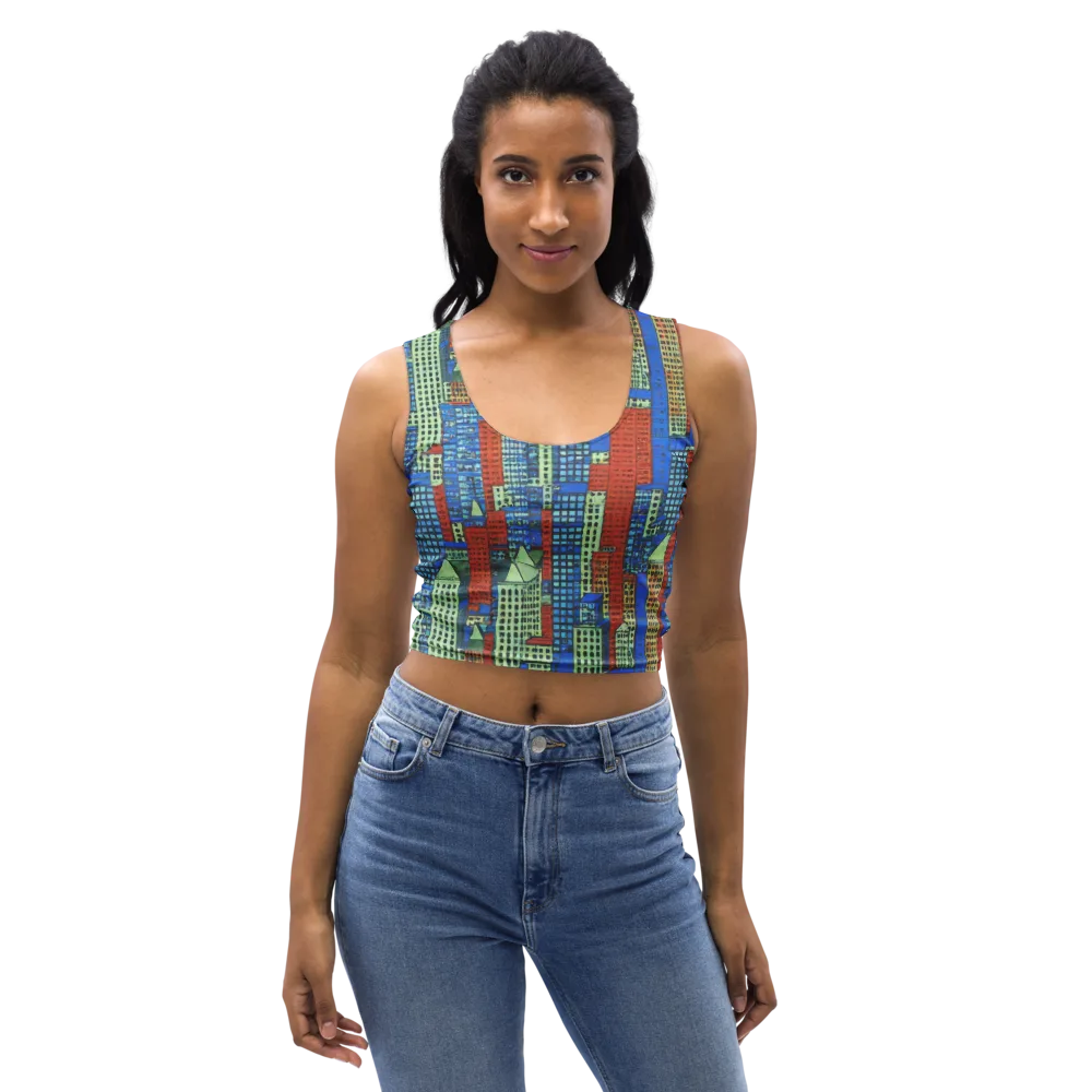 Vermilion Heights on Crop Top — Front