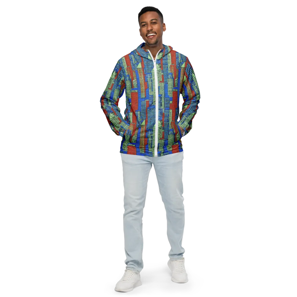 Vermilion Heights on Men's Windbreaker — Front