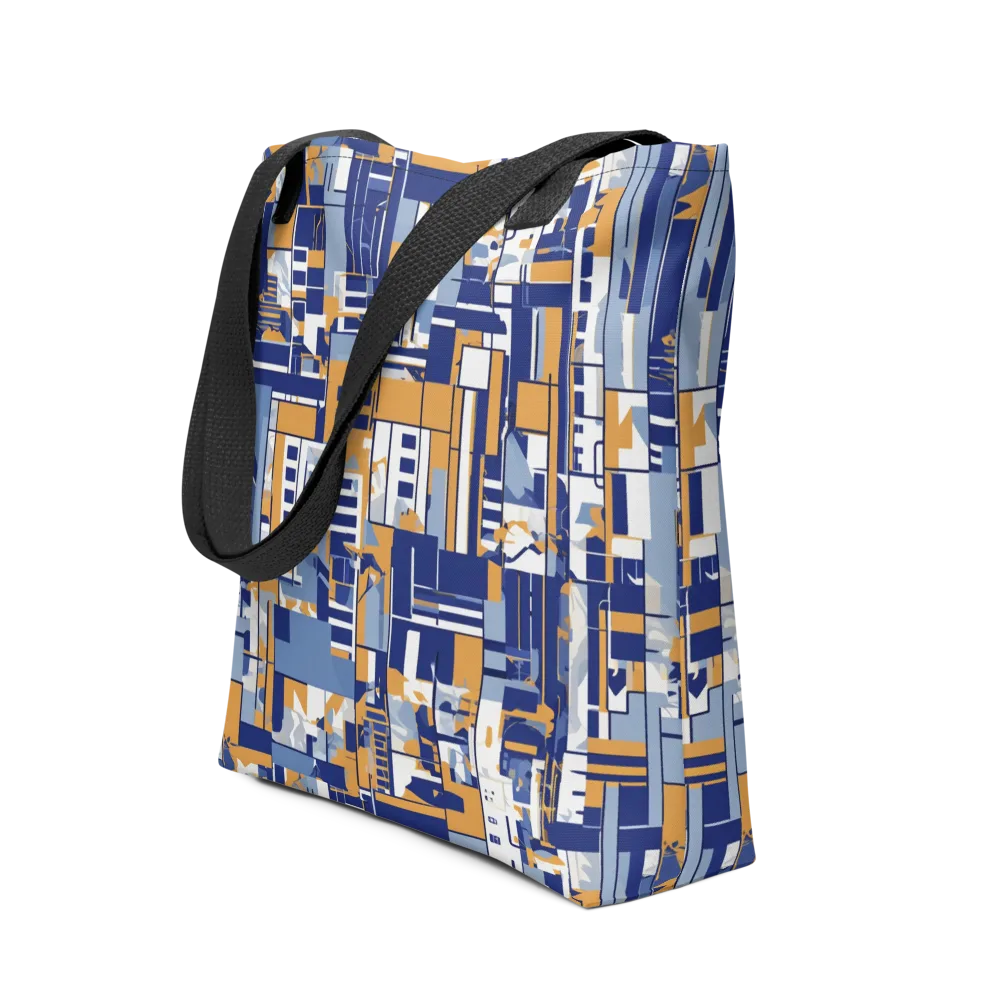 Blueprint Mosaic on Tote Bag — Front